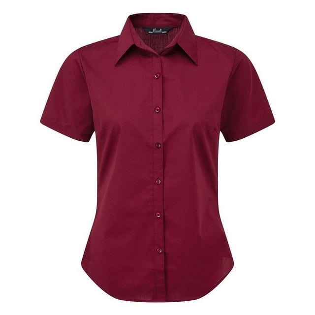 Premier Blouse en Popeline à Manches Courtes / Chemise de Travail Unie