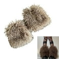 thumbnail image 2 of ZPAQI Solid Color Thick Leg Warmers for Winter Outfits Women Plush Boot Cuffs, 2 of 20