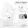 thumbnail image 3 of DTTOCASE iPad 10th Generation Case 2022, iPad 10.9 Inch Cover with Clear Transparent Back-White, 3 of 7