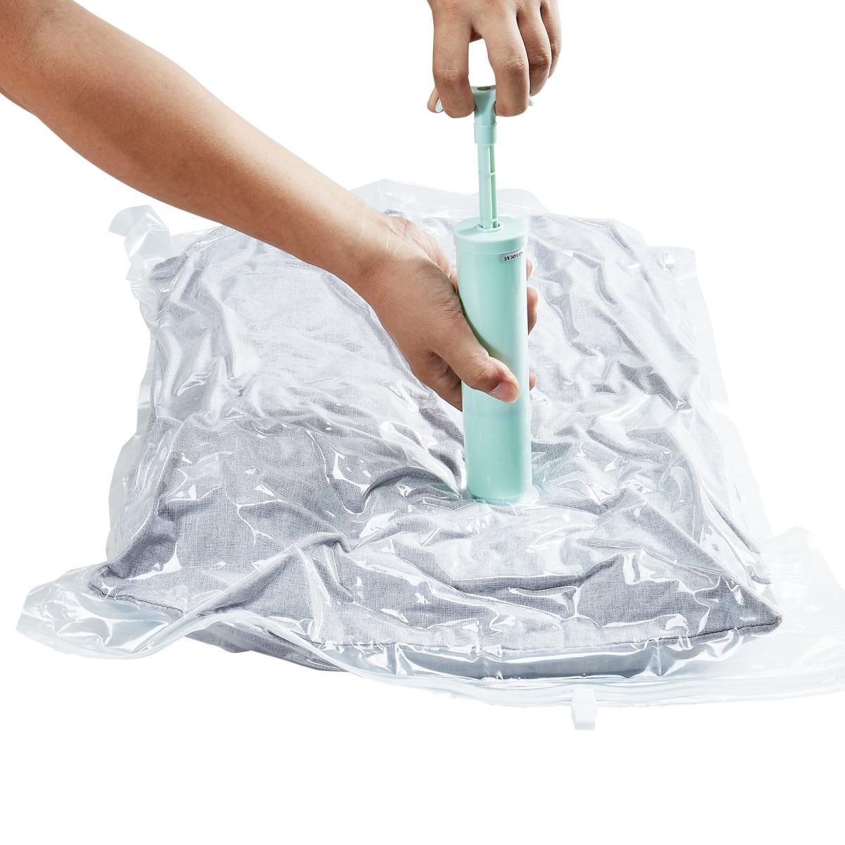 20 Pack Vacuum Storage Bags with Hand Pump 5 Sizes (4 Jumbo/4 Large/4 Medium/4 Small/4 Roll) Space Saver Airtight Bags for Cloth Bedding Blanket Pillow Travel