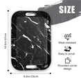 thumbnail image 2 of Serving Trays with Handles, 14.5 x 9.8 inch Rectangular Plastic Tray for Restaurant, Kitchen, Black Marble, 2 of 6