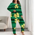thumbnail image 2 of Ixbnca Women's Pajamas Sets for St. Patrick's Day Plus Size 2 Piece Pjs Sets Womens Outfits Sleepwear, 2 of 6