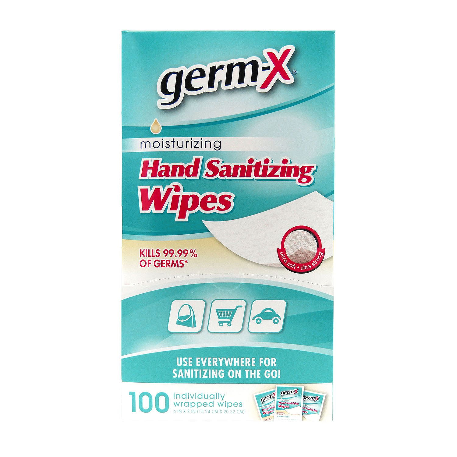Product of GermX Antibacterial Soft Wipes Singles100 ct