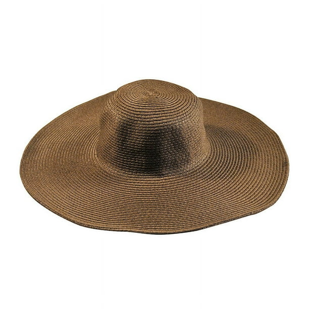 Sombrero de paja de ala ancha para mujer y hombre, sombrero flexible plegable, gorra de playa con protección UV para verano$Sombrero de paja de ala ancha para mujer, grande, flexible,
