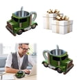 thumbnail image 4 of En Forma Semi Camión Hecha A Mano Camioneta Acero Inoxidable (luz) Verde, 4 of 8