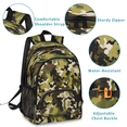 thumbnail image 5 of Jiaoprinted Jungle Green Camo Laptop Backpack, Large Camouflage Travel Backpack Men Women, Work Business Computer Casual Daypack Rucksack, 18 Inch, 5 of 8