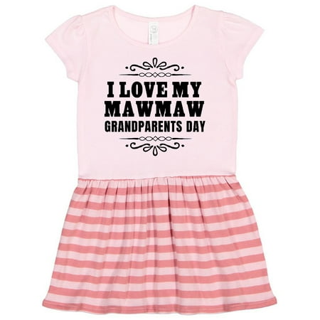 

Inktastic Grandparents Day I Love My Mawmaw Gift Toddler Girl Dress