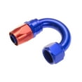 thumbnail image 2 of Red Horse -10 180 degree female aluminum hose end - red&blue 1180-10-1, 2 of 4