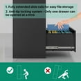 thumbnail image 4 of STANI Metal Lateral File Cabinets with Lock,2 Drawer Steel Wide Filing Organization Storage Cabinets,Home Office Furniture for Hanging Files Letter/Legal/F4/A4 Size, 4 of 7