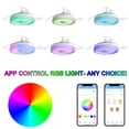 thumbnail image 3 of "Sofucor 42"" Retractable Ceiling Fan with Dimmable Lights, Bluetooth Speaker, Remote Control for Bedroom, Kitchen", 3 of 14