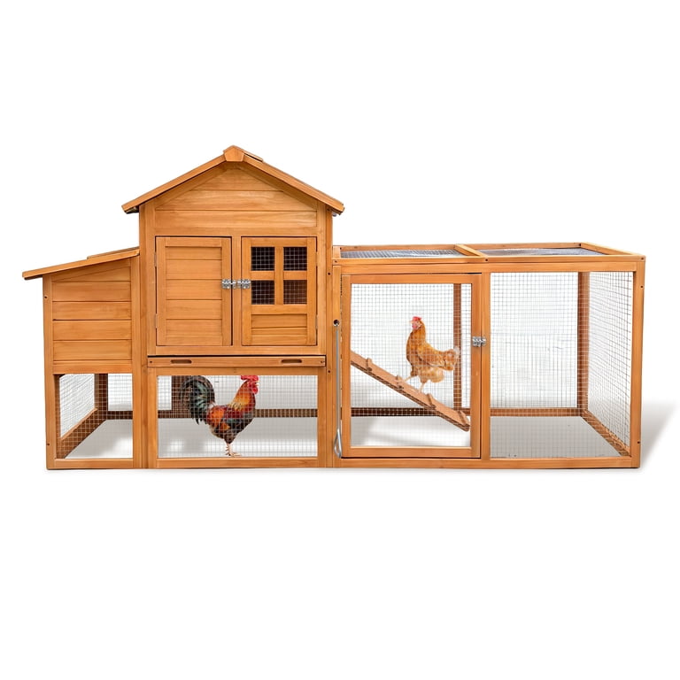 LifeSky 80 inch Chicken Coop with Nest Box and Removable Tray for LifeSky 80 inch Chicken Coop with Nest Box and Removable Tray for