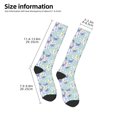 thumbnail image 2 of Naloa Colorful Butterfly Thigh High Socks Extra Long Stretchy Sock Women Over Knee High Opaque Stocking Daily Wear, 2 of 6