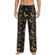 thumbnail image 1 of Balery Modern Golden Butterfly Pantalones de pijama para hombre, pijama ultraligero, pantalón de descanso-X-Large, 1 of 6