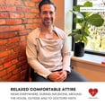 thumbnail image 5 of Inspired Comforts Men’s Chemo Port Access Shirt with Dual Ches Zips | Full Sleeve | S, Grey, 5 of 5
