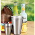 thumbnail image 3 of 400mL Stainless Steel Cups, Metal Pint Tumbler Unbreakable Drinking Cups for Kids and Adults (6 pack), 3 of 4