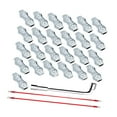 thumbnail image 2 of 25 piezas M5 Kit de conector de cuerda de poli cables de metal accesorio de accesorios 2x alambre conductor para animales profesionales, 2 of 8
