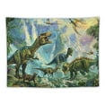 thumbnail image 5 of BCIIG  Dinosaur Tapestry Wild Animal Wall Hanging Tropical Plants Tapestries for Kids Bedroom Living Room Dorm Wall Decor Boys Birthday Party Backgroud, Painting, 5 of 6