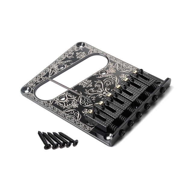 Soidarity Puente de sillín de guitarra eléctrica, Cenicero de cola dura fija, herramienta de entonación, placa de Control, accesorios de instrumentos de Accesorios para instrumentos musicales Soidarity OD025868-00