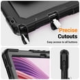 thumbnail image 7 of Case for Lenovo Tab 10.1 inch 2025 Release (TB-311FU/TB-311XU), 360 Rotating Stand Handle Pencil Holder Shoulder Strap Heavy Duty Shockproof Cover, Black, 7 of 7
