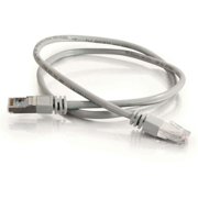 C2G-100ft Cat5e Molded Shielded (STP) Network Patch Cable - Gray - Category 5e for Network Device - RJ-45 Male - RJ-45 Male - Shielded - 100ft - Gray
