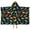 Black Cartoon Dinosaurs, variant on Black Cartoon Dinosaurs Colorful Leaves Pattern Hooded Bath Towel，50"x30" for Ages 3 To 12 Kids, Quick Dry Lightweight Soft Microfiber Hood Beach Towel Cover Up for Kids