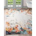 thumbnail image 1 of Unique Loom 3146544 8 x 10 ft. Coral Chromatic Rectangular Rug, Multi Color, 1 of 1