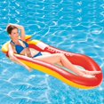thumbnail image 2 of Tumbonas Inflables Flotantes para Nadar en La Playa Piscina (naranja), 2 of 8