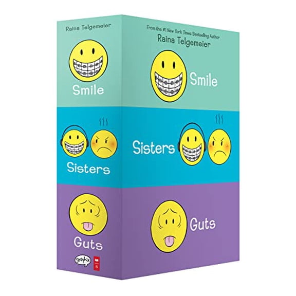 Pre-Owned Smile, Sisters, and Guts: The Box Set by Raina Telgemeier (Hardcover)
