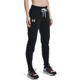 thumbnail image 1 of Forro polar Joggers Under Armour Rival para mujer, color blanco y negro, 4XL, 1 of 5