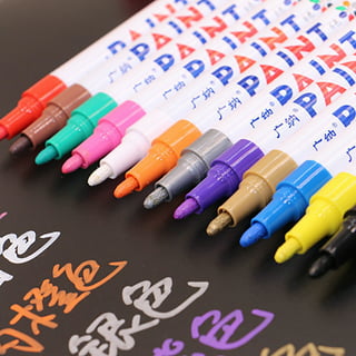 24 Colors Acrylic Paint Marker Pens, Premium Extra Fine Point Acrylic Paint  Pens For Wood, Canvas, Stone, Rock Painting, Glass, Ceramic Surfaces, Diy