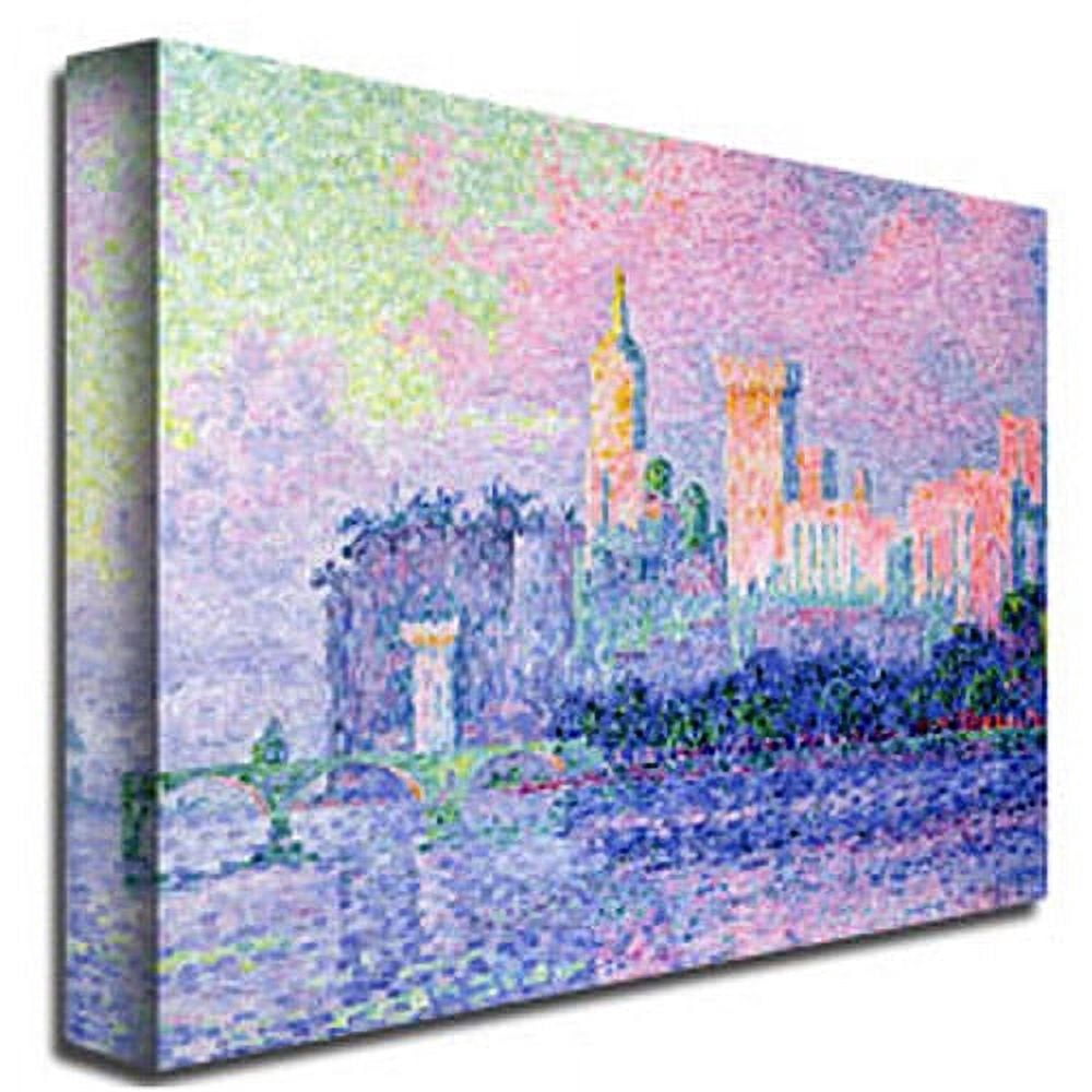 Trademark Fine Art "Chateau de Papes Avignon 1900" Canvas Art by Paul Signac