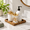 Acacia-7.9" x 7.9" x 0.8", variant on Black 2 Pack 11.8"L x 6.1"W x 0.8"H Decorative Vanity Trays for Countertops