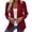 Wine-80427aa, variant on Trgacdwlo Women's Lace Blazer Open Front Sheer Mesh Blazer Coats Elegant Long Sleeve Casual Lightweight Dressy Summer Jacket Red M