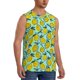 thumbnail image 2 of Balery Lemon1 Camisetas sin mangas para hombre, absorbe la humedad y protege contra el mal olor.-Medium, 2 of 7