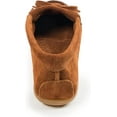 thumbnail image 5 of Minnetonka Women's Kilty Suede Hardsole Moccasins, Brown, 11 W US, 5 of 5