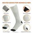 thumbnail image 4 of COMOPIO Heated Socks for Men Women 5000mAh Rechargeable Electric Heating Socks Warm Winter Thermal Socks for Skiing Hiking Camping Hunting, 4 of 8