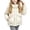 .Beige, variant on Girls 3-in-1 Waterproof Hooded Puffer Coat Zip Up Thick Winter Jacket with Pockets Loose Fitting Solid Color Warm Outerwear