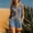 *Blue, variant on Women's Sleeveless Color Block Button Romper Short with Pockets,Casual Loose Fit Summer Jumpsuit Shorts Blue,Women's Plus L