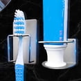thumbnail image 2 of Soporte de acero inoxidable para cepillo de dientes y pasta de dientes, organizador de pared para baño y hogar., 2 of 5