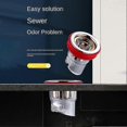 thumbnail image 3 of Anti-Odor Floor Drain Shower Core Floor Drain Plug Anti-Insect Anti-Odor Anti-Odor Hairpin Plug Kitchen Bathroom Toilet Sewer B, 3 of 5