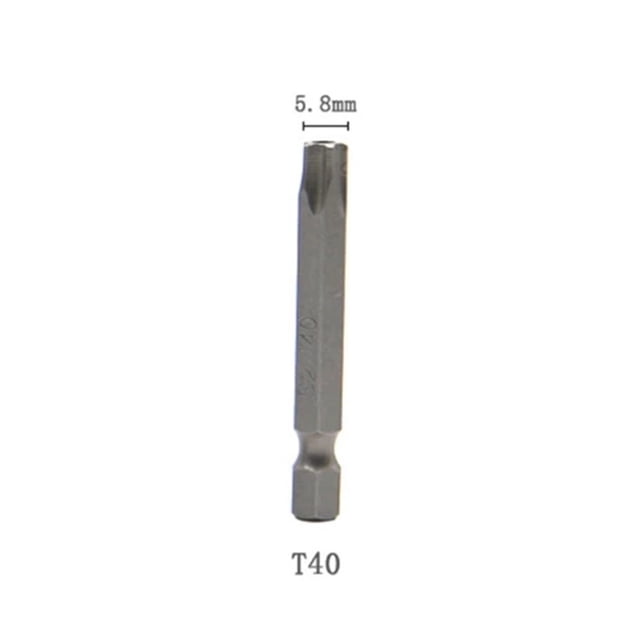 Star Screwdriver Head Tamper Proof Security Drill Bit T10-T40 For Electric Drill Magnetic Extension Adapter Star Hex Shank Bit