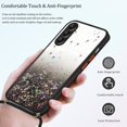 thumbnail image 6 of Compatible with Samsung S24 Plus Case Glitter with Adjustable Lanyard Strap, Phone Samsung Galaxy S24 Plus Case Silicone Transparent Soft TPU Women Girls Shockproof Protective Slim Cover (Black), 6 of 7