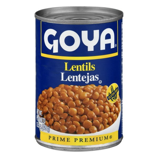 Goya Lentils, Canned Beans, 15.5 oz Can