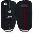 thumbnail image 1 of kwmobile Key Cover Compatible with Audi - Black/Red, 1 of 5