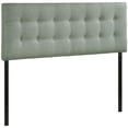 thumbnail image 2 of Modway Emily Tufted Button Linen Fabric Upholstered King Headboard in gray, 2 of 4