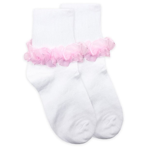 Jefferies Socks Girls Tutu Lace Ruffle Trim Turn Cuff Socks 1 Pair Pack ...