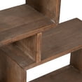 thumbnail image 6 of Sagebrook Home 39" x 5" Brown Fir Wood Geometric Wall Shelf, 6 of 7