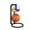 A, variant on Compact Home Indoor Basketball Storage Rack Space Saving Organizer with Holders for Efficient Use of Space