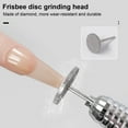 thumbnail image 3 of dianhelloya Nail Drill Bit Electric Nail File Diamond Disc Bit Remove Dead Skin Nail Art Tool Nail Gel Polish Remover Bits for Home Salon Manicure Pedicure Silver, 3 of 7