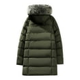 thumbnail image 3 of Mens Winter Coat Water Resistant Thicken Puffy Jacket Insulated Parka Snow Jacket with Fur Removable Hood, 3 of 6